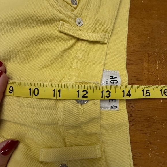 Women’s Agolde Parker Cropped Jean Butter Yellow 32 - Picture 4 of 7